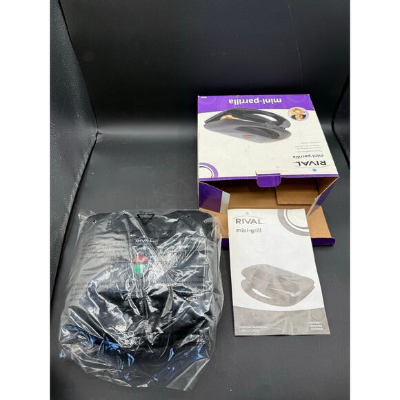 Rival Mini Grill RV-09009 – In Box - Like New - Picture 7 of 9